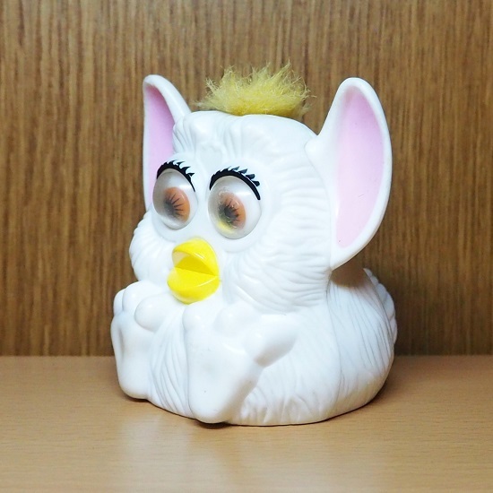 ファービー フィギュア  Furby ホワイト イエロー おもちゃ マクドナルド 1998 ミール トイ アメトイ ハッピーセットの画像2