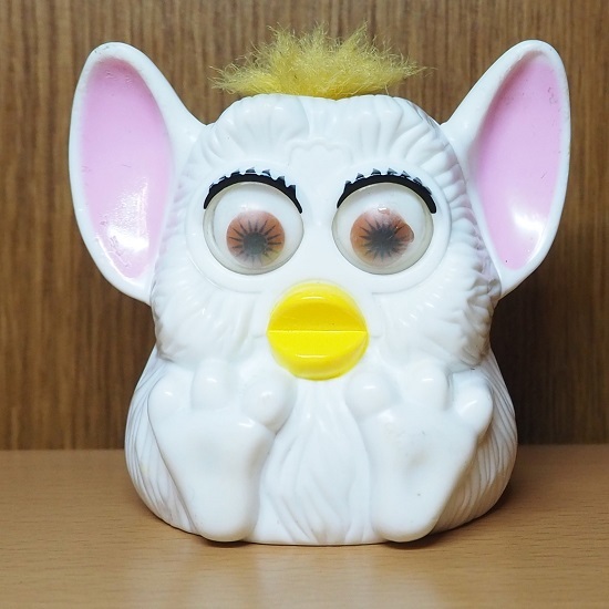 ファービー フィギュア  Furby ホワイト イエロー おもちゃ マクドナルド 1998 ミール トイ アメトイ ハッピーセットの画像3