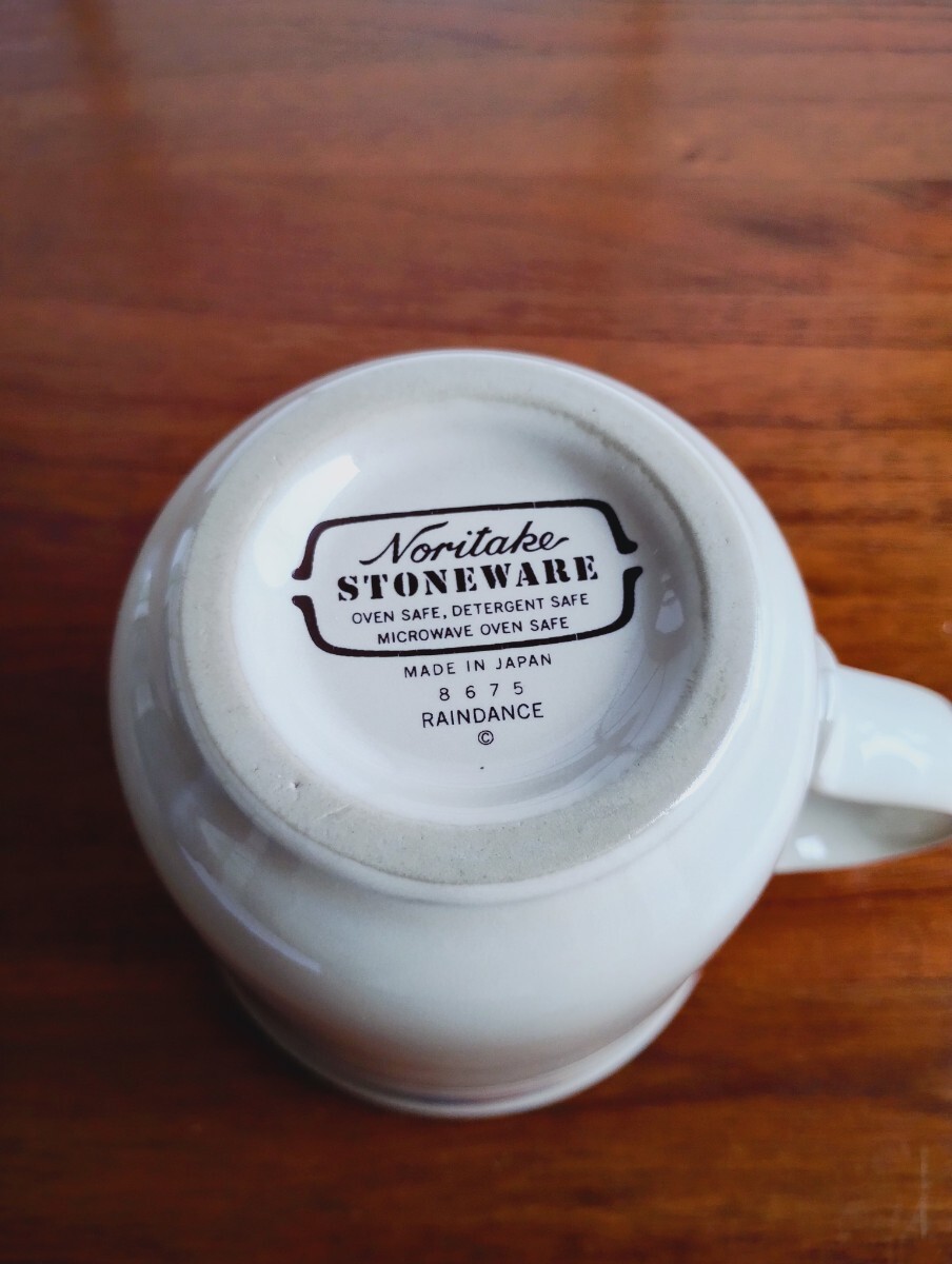 未使用 ヴィンテージ ノリタケ Noritake マグカップ ストーンウェア 日本製 コーヒーカップ RAINDANCE 昭和レトロ STONEWARE インディアン