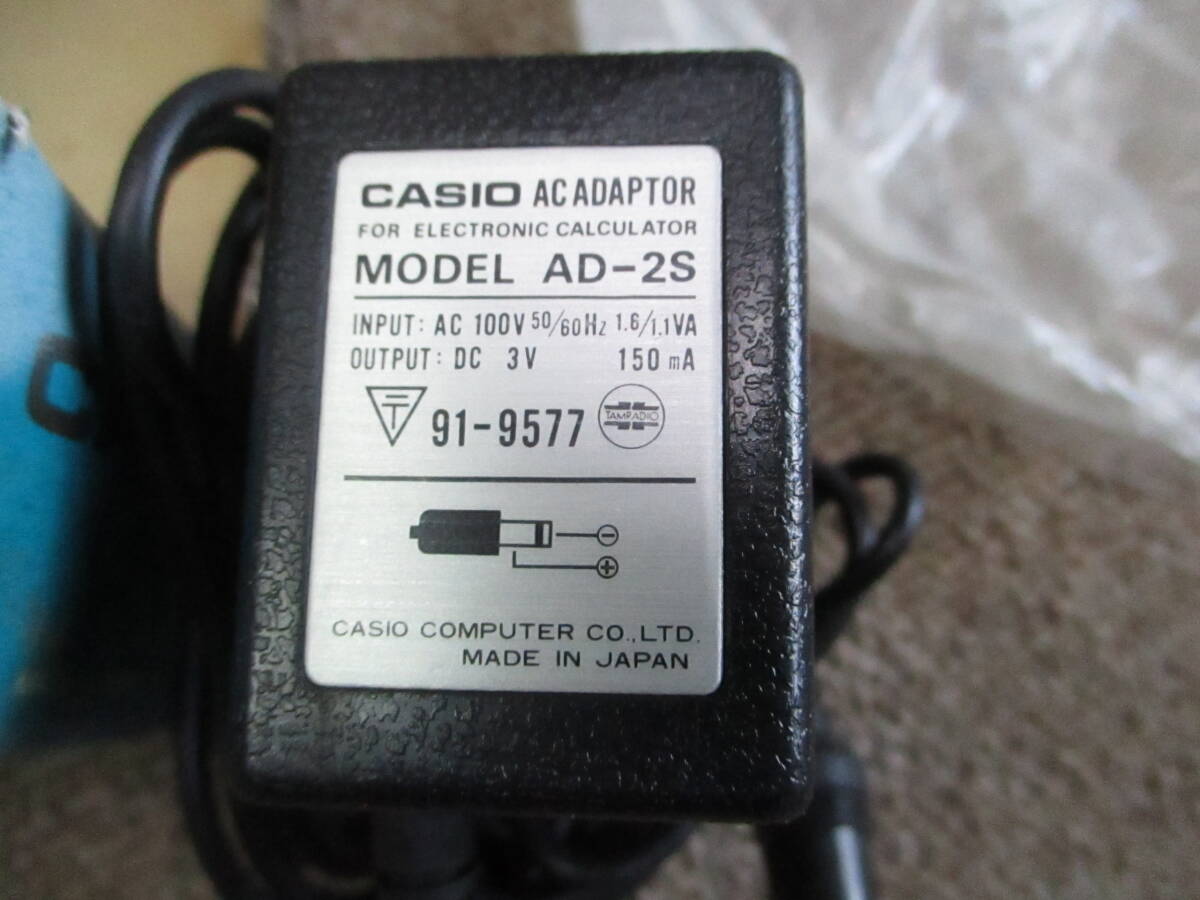  origin box attaching unopened . open did * electrification verification CASIO Casio AC adaptor AD-2S DC3V 150mA center minus *R