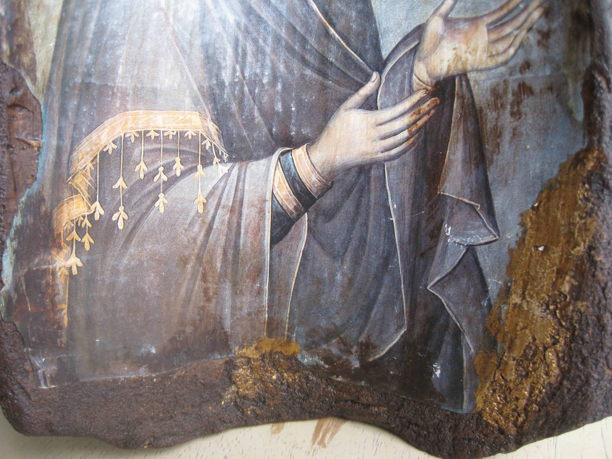 Yahoo!オークション - イコン（聖像画）聖母マリア 珍しい陶板製 