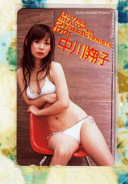 (Y55-2) 中川翔子 ヤングマガジン 水着 テレカの画像1