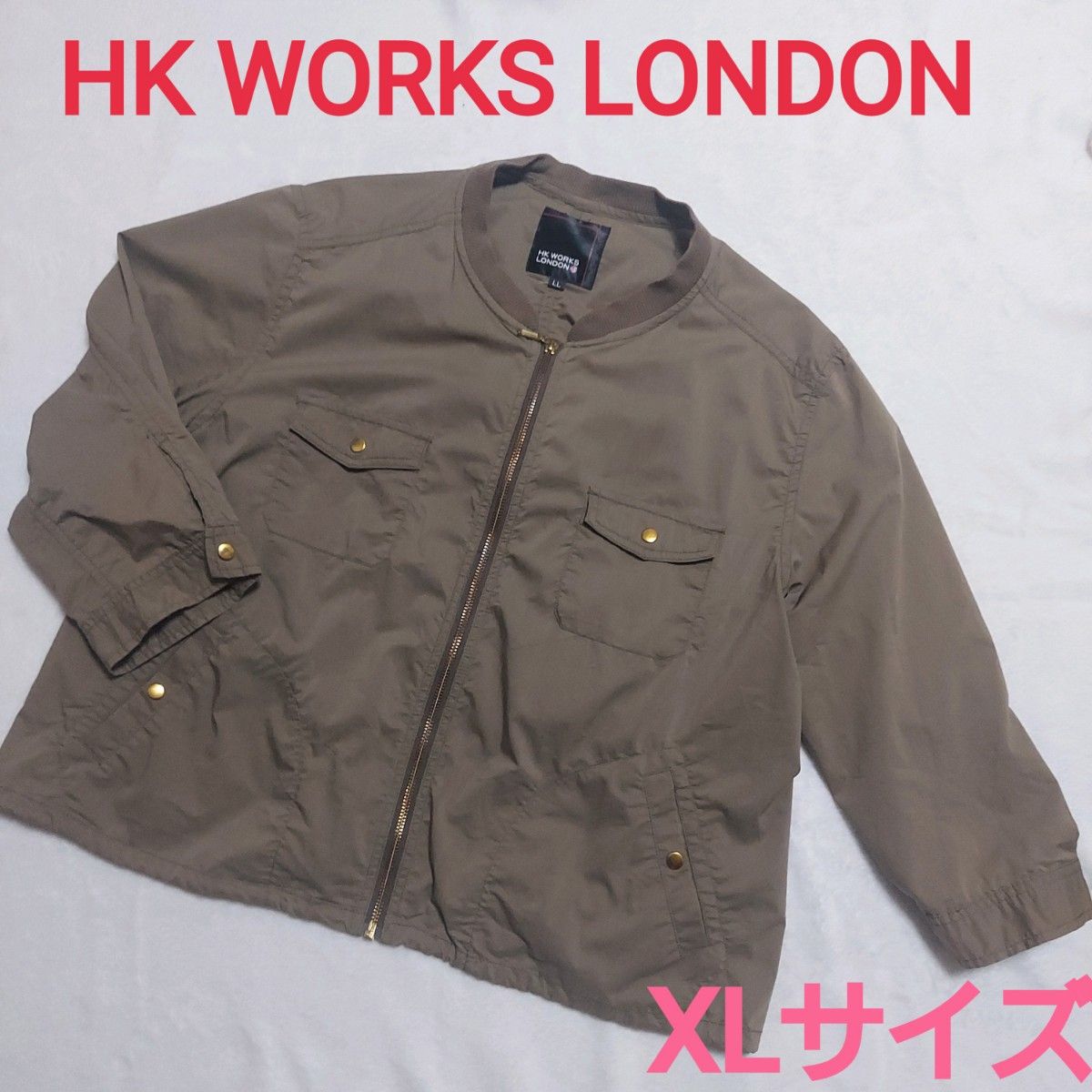 コシノヒロコ HK WORKS LONDONミリタリージャケット 大きいサイズXL