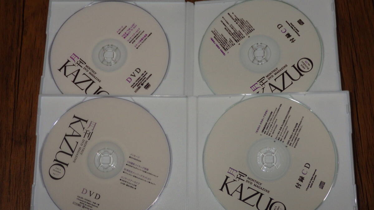  Zaitsu Kazuo /[ monthly KAZUO] 2013 year vol.25&2014 year vol.37 unused goods /DVD&CD2 volume set 