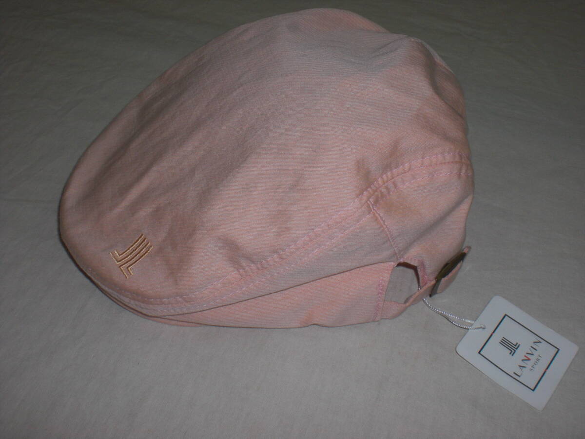 LANVIN SPORT Lanvin спорт * незначительный розовый кепка hunting cap (F) не использовался с биркой 