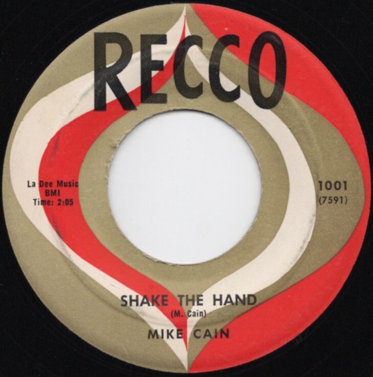 貴重盤 / MIKE CAIN - SHAKE THE HAND (US オリジナル) 45' / 1959 超哀愁メロディアス Rockabilly Jivers / ロカビリー / レコードホップ_画像1