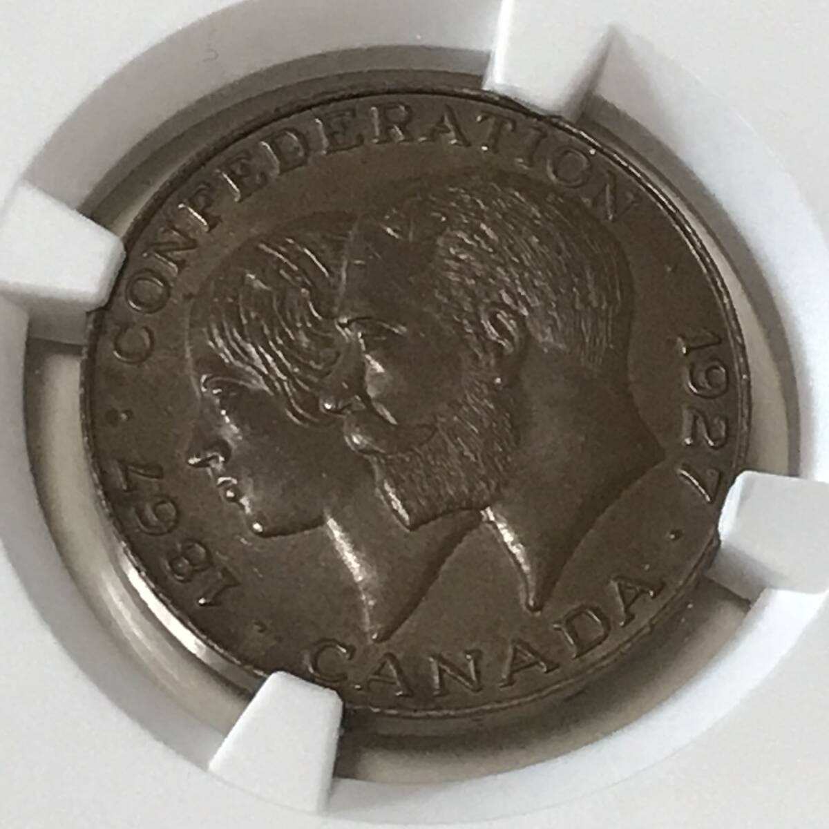 ★1927 イギリス　ブロンズメダル　カナダ連邦60周年　NGC MS 63 BN_画像8