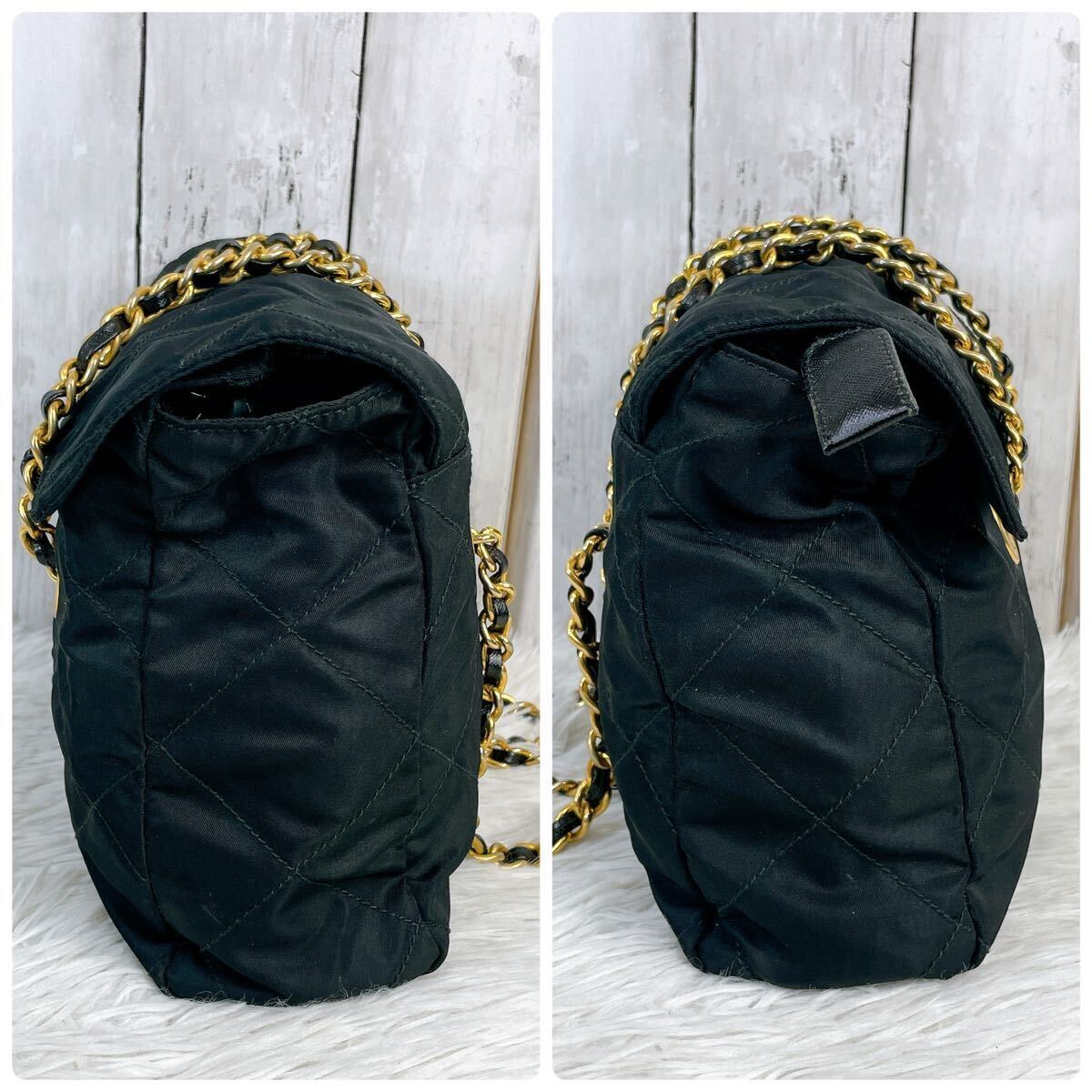 美品 PRADA プラダ チェーンショルダーバッグ キルティング 美品 PRADA プラダ チェーンショルダーバッグ キルティング
