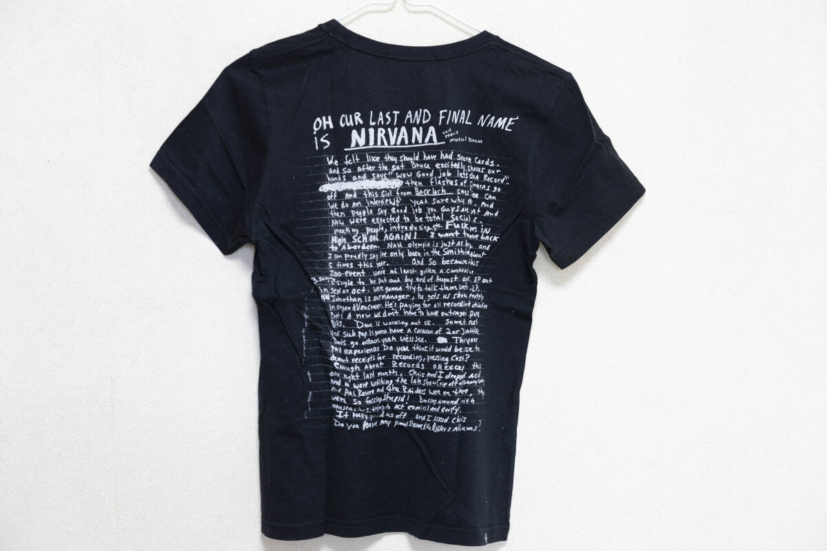 ☆HYSTERIC GLAMOUR(HG)×Kurt Cobain(NIRVANA)/フォトプリントTシャツ/ブラック/サイズ:フリーサイズ/正規品☆_画像4
