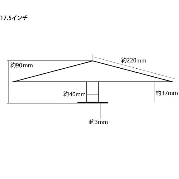 新型 一文字型 ホイール スピンナー #1000 鏡面 17.5インチ【RQWS31】_画像7