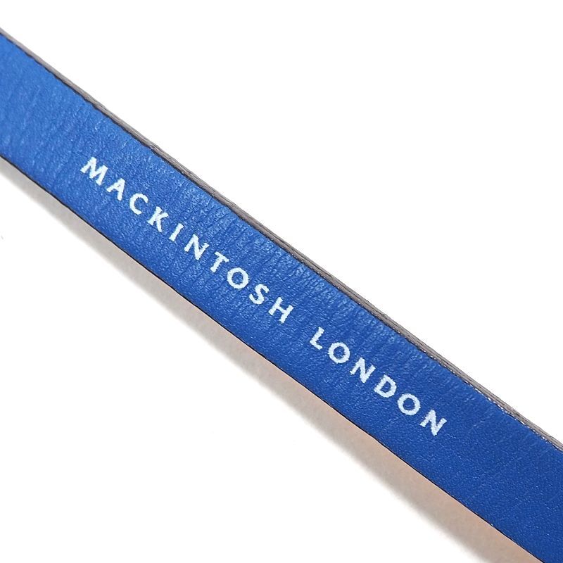 新品 マッキントッシュロンドン 牛革 レザー ブレスレット MACKINTOSH LONDON 日本製 ブルー_画像4