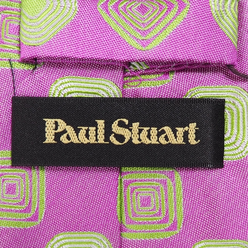 新品 定価1.6万 ポールスチュアート イタリア製 シルク ネクタイ Paul Stuart ビジネス ピンク系_画像4