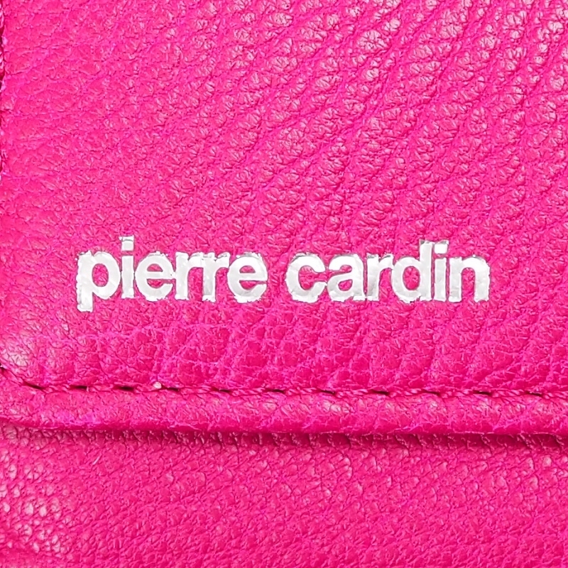 新品 ピエールカルダン pierre cardin ヤギ革 二つ折り 長財布 PCS895 ピンク