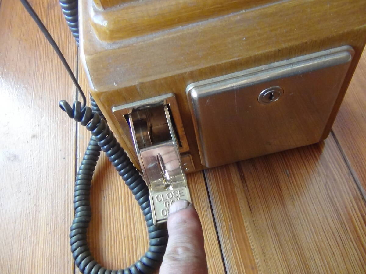 CITY CALL telephone machine antique Vintage Showa Retro public telephone PUBLIC TELE operation no check secondhand goods present condition goods 