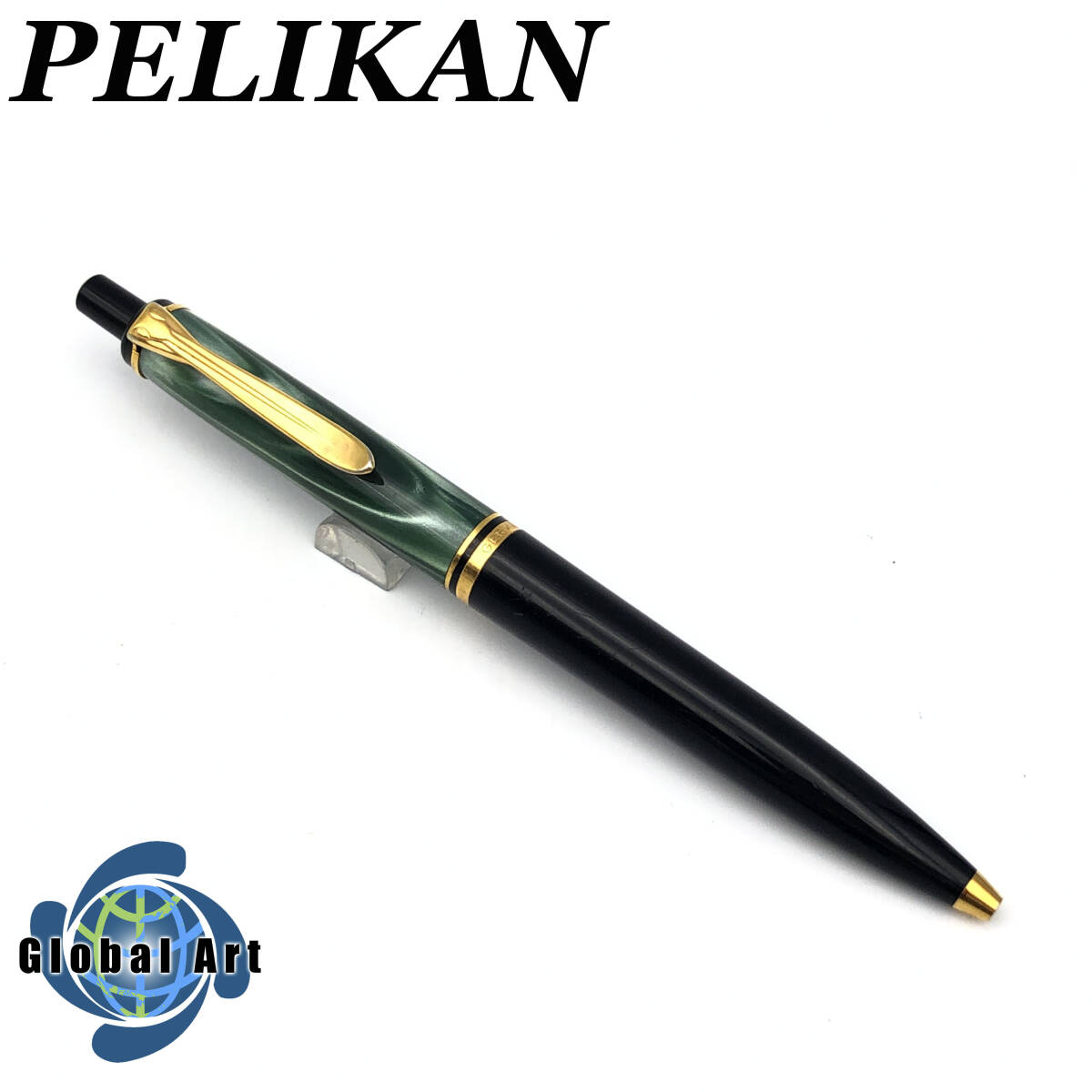 *E04327/PELIKAN пеликан / шариковая ручка / knock тип /ma- blue green / кисть регистрация OK