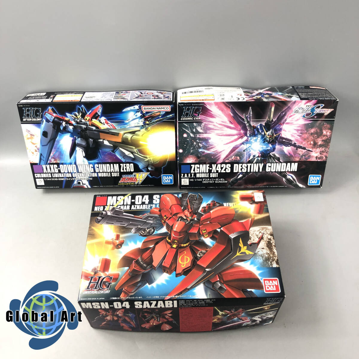 ★E04609【未組立品】BANDAI バンダイ/プラモデル/新機動戦記ガンダムW/XXXG-00W0 ウィングガンダムゼロ 等/まとめて/計3点セット_画像1