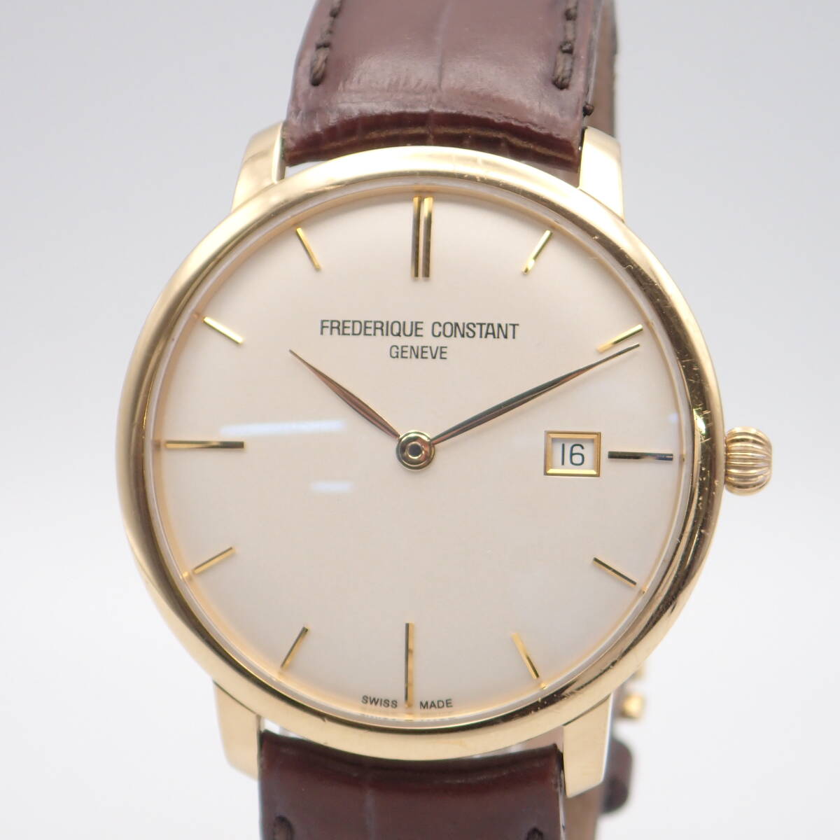 e05042/FREDERIQUE CONSTANT Frederique Constant / self-winding watch / men's wristwatch /25 stone / reverse side ske/ face silver /FC306X4S22