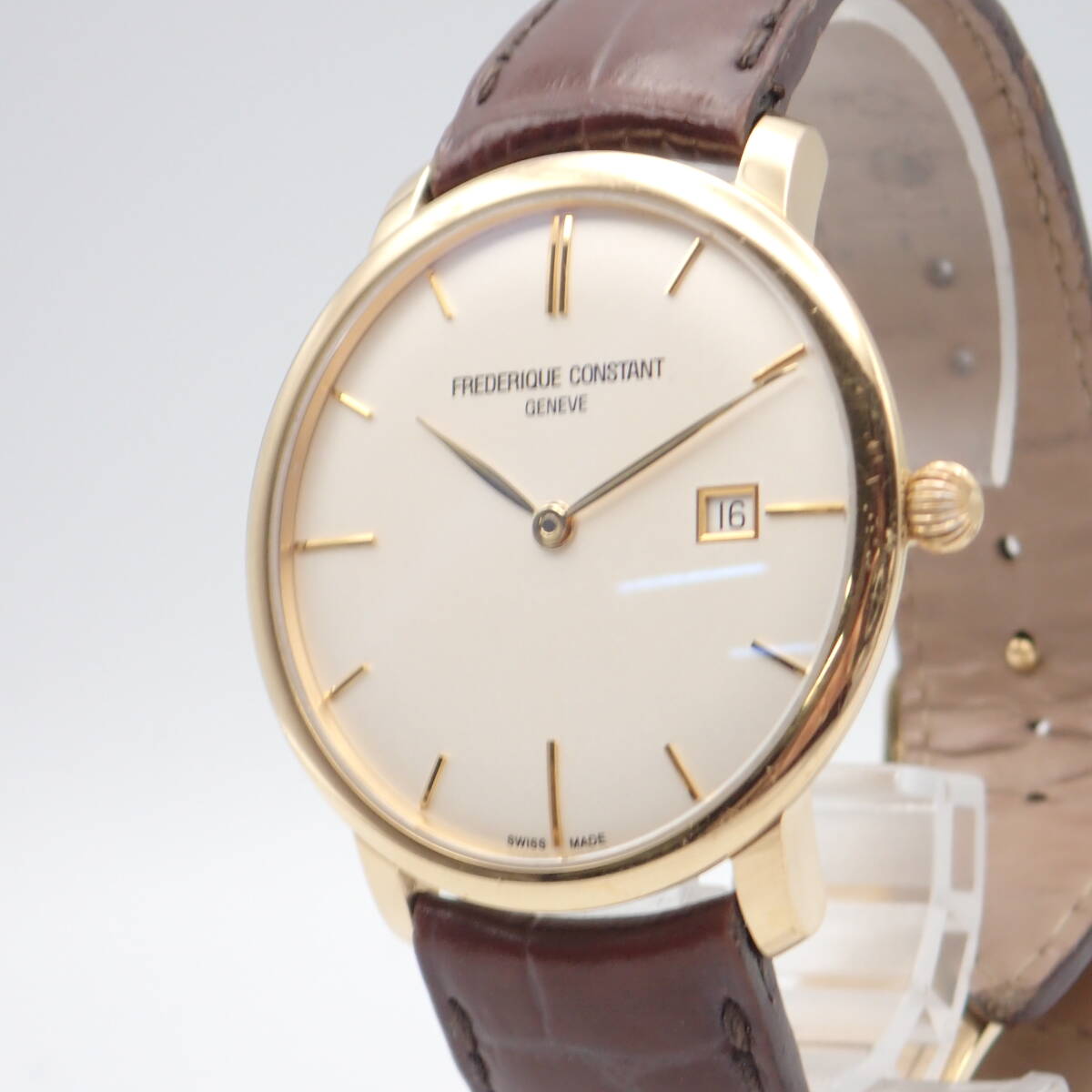 e05042/FREDERIQUE CONSTANT Frederique Constant / self-winding watch / men's wristwatch /25 stone / reverse side ske/ face silver /FC306X4S22