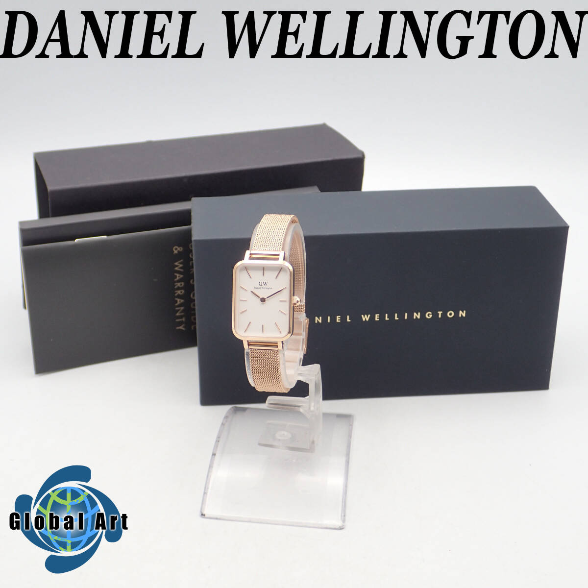 え05059【極美品】Daniel Wellington ダニエルウェリントン/クオーツ/レディース腕時計/文字盤 ホワイト/箱・ケース・取扱説明書付_画像1