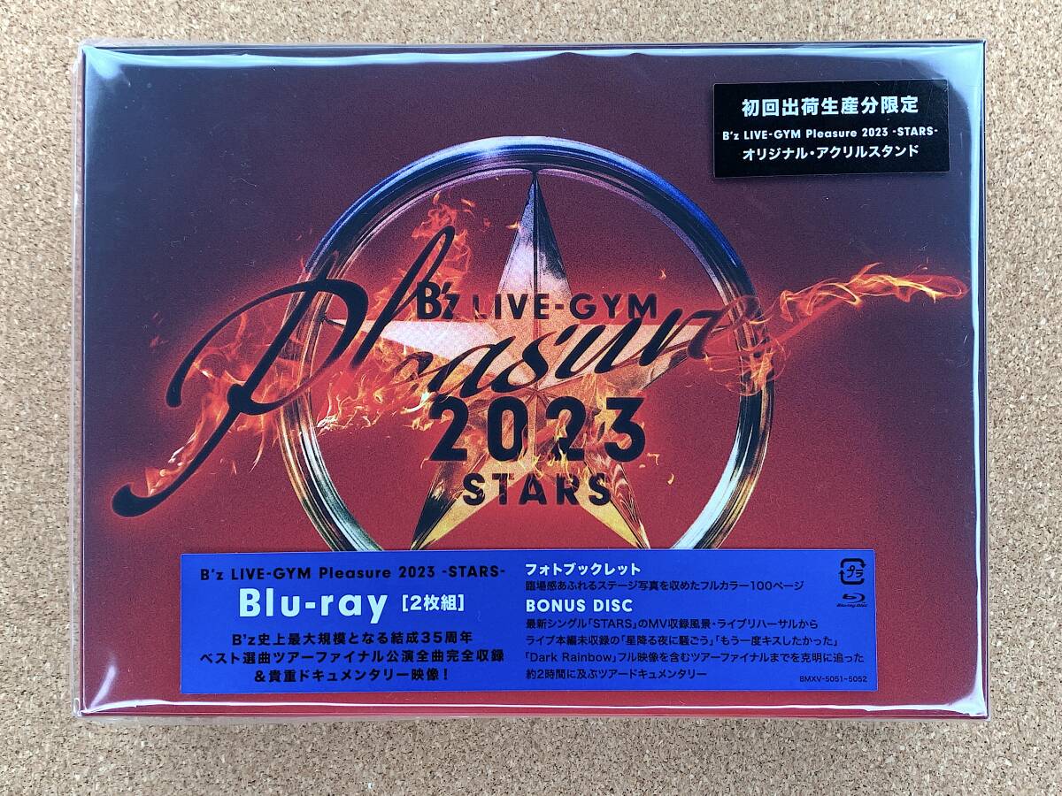 ☆★【中古美品!!】 LIVE Blu-ray 『B’z LIVE-GYM Pleasure 2023 -STARS-』[ 2枚組（本編1枚＋特典DISC1枚）] ポストカード付 ★☆_画像1