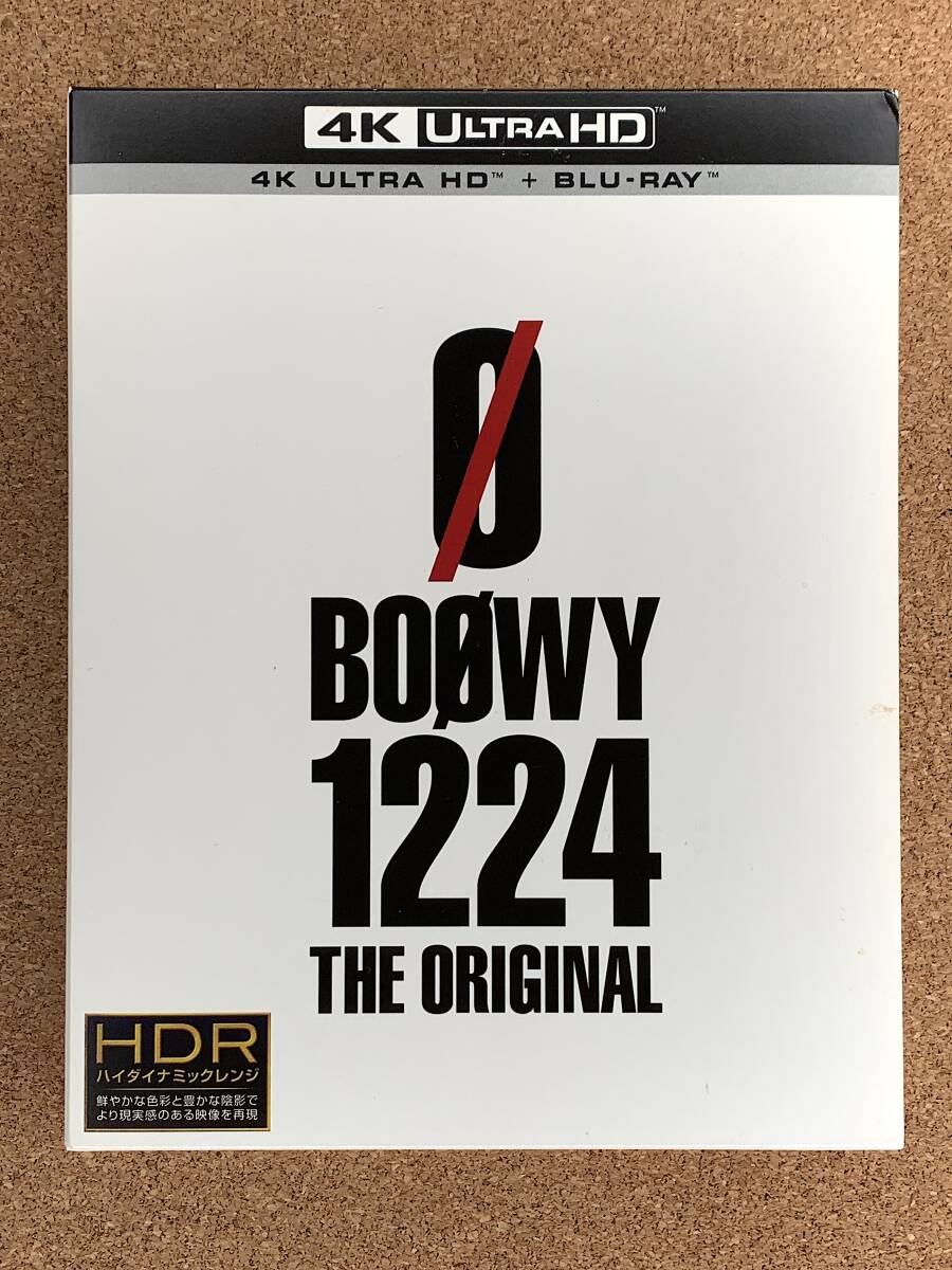 ☆★ 【中古美品】 BOφWY / BOφWY 1224-THE ORIGINAL- 4K ULTRA HD + Blu-ray [初回限定版]★☆