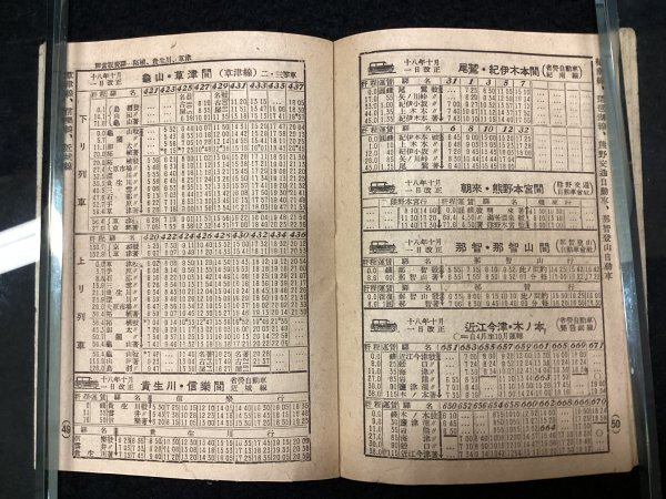 戦前●時刻表 臨時増刊近畿地方 第二〇巻第一號●昭和十八年十二月●財団法人東亞交通公社●全93ページ_画像7