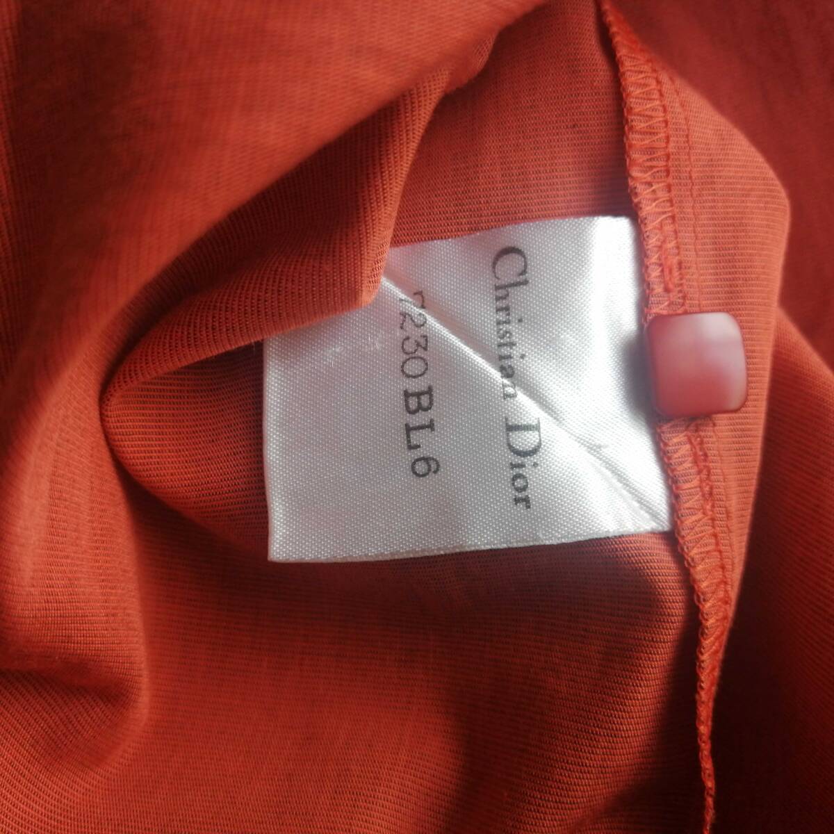  Christian Dior Christian Dior PRET-A-PORTER Vintage long sleeve shirt blouse S size orange 90s 90 period 24-0507bu01