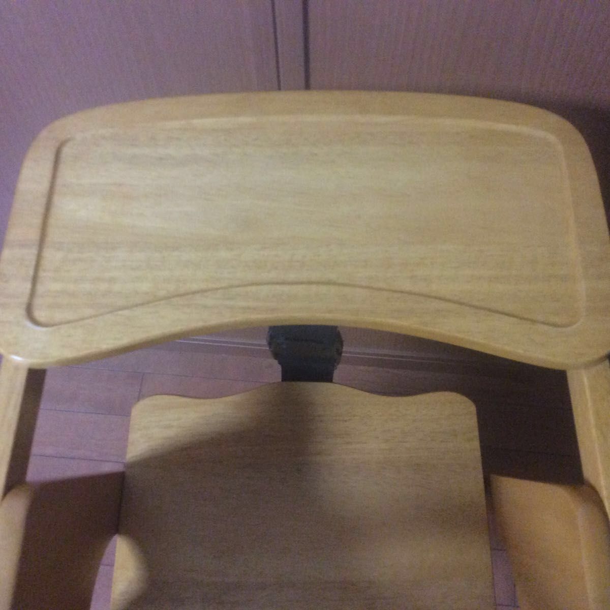 ★  KATOJI  カトージ 木製 ハイチェア / 折り畳み  テーブル付き ベビーチェア  天然木