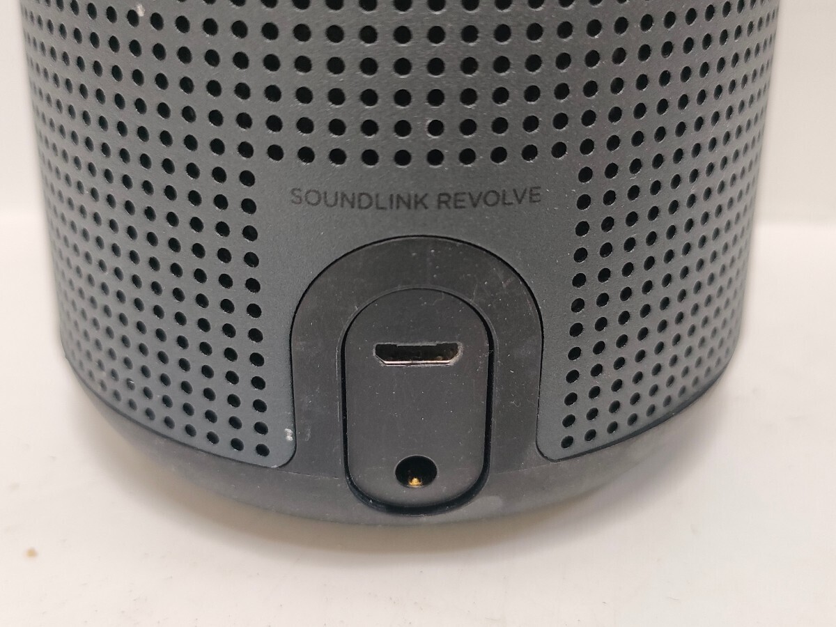 管理1055 BOSE ボーズ Bluetooth スピーカー SoundLink Revolve Speaker ブラック 本体のみ 419357 未チェック ケーブル欠品 ジャンク の画像7