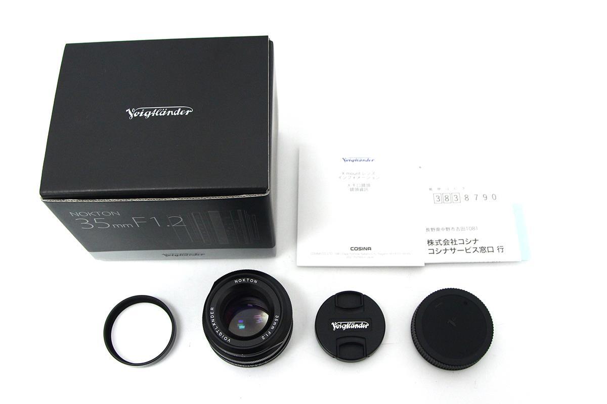 極美品｜フォクトレンダー NOKTON 35mm F1.2 Xマウント用 CA01-M1459-2A3 Xマウント 単焦点 標準レンズ MF 富士フイルム コシナ_画像2