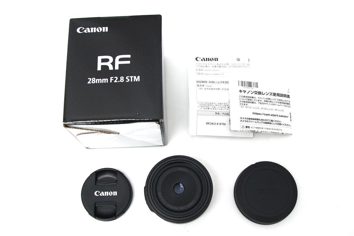 美品｜キヤノン RF28mm F2.8 STM CA01-M1473-2A4 Canon RFマウント 単焦点 パンケーキレンズ EOS Rシステム_画像2