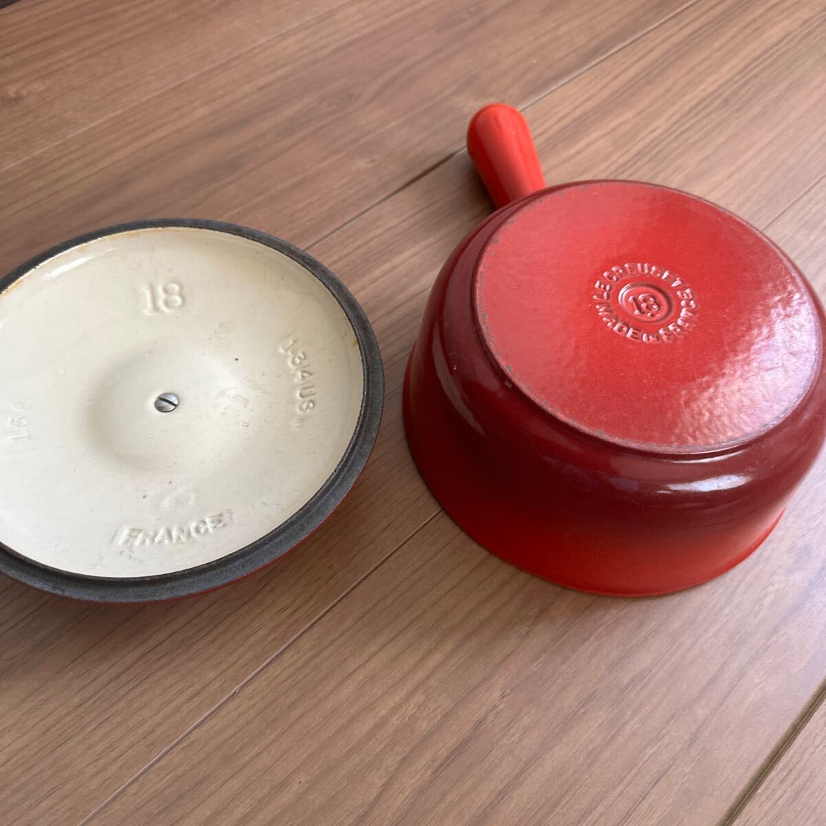 クルーゼ 片手鍋 LE CREUSET ル・クルーゼ 片手鍋 18cm　_画像5