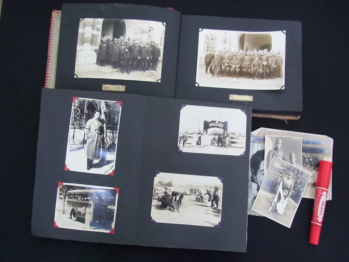 * war front / album 2 pcs. [ old Japan army / main . north flat dispatch . relation ] old photograph 200 sheets / Beijing /../ poster / Chinese . country special . prefecture / beautiful person singer / manners and customs etc. [ addition image equipped ]