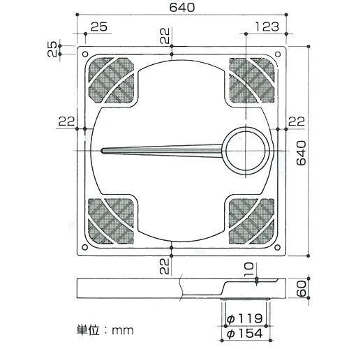 サヌキ ブルズ 排水トラップ付 樹脂タイプ 洗濯機防水パン BP-640 防水パン用横排水トラップ BT-Y 洗濯機パン 洗濯機用防水パン ヨコ Bulls_画像2