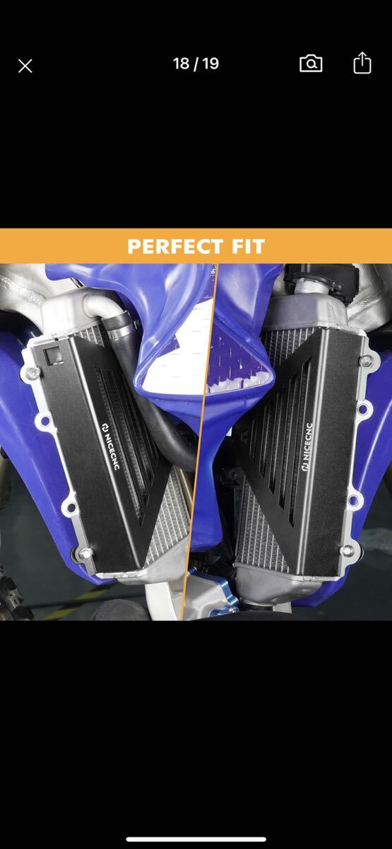 NICECNC radiator guard aluminium Yamaha YZ250X 2016~2024
