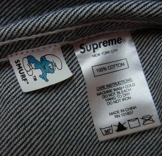 Supreme~ Smurfs Denim Trucker Jacket L デニムジャケット Supreme~ Smurfs Denim Trucker Jacket L デニムジャケット