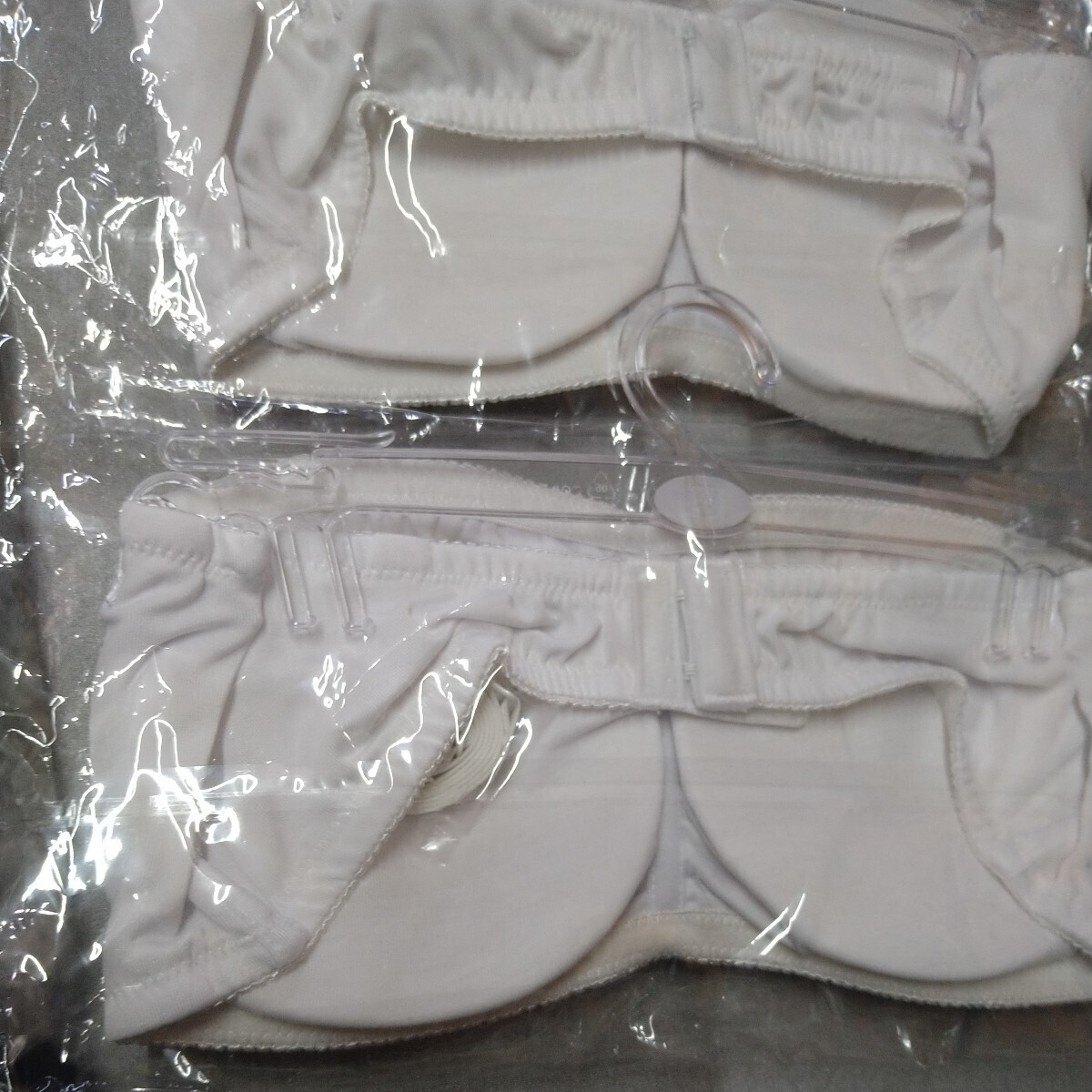  tube top bra straps . mold cup attaching LL size -2 sheets white 