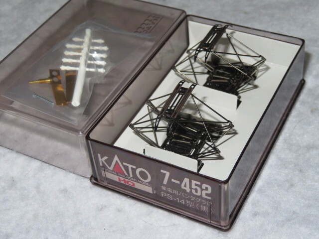 ●KATO 7-452 集電用パンタグラフ PS14黒 2個セット【付属品未開封品】_画像1