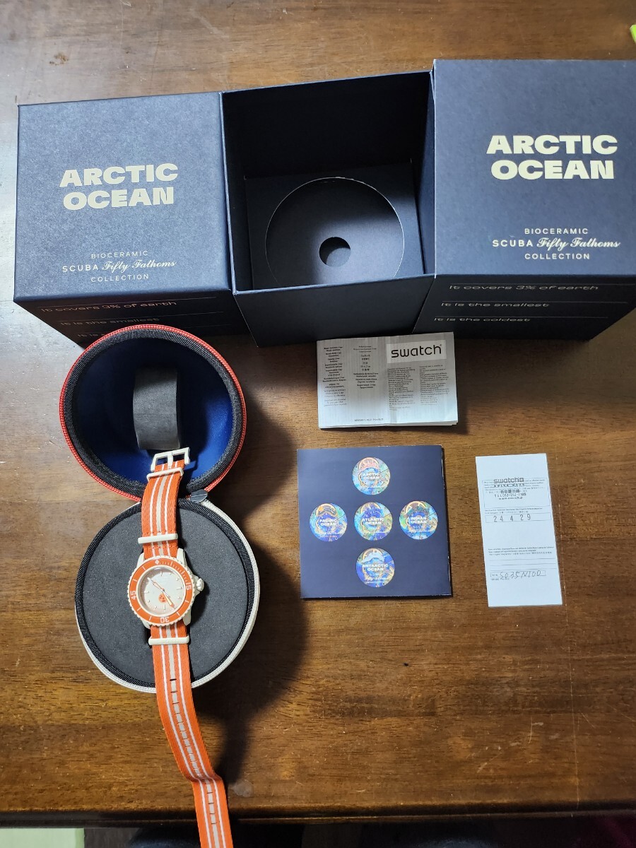 ( стоимость доставки включена )...&... часы  　　　Blancpain X Swatch ARCTIC OCEAN/SO35N100