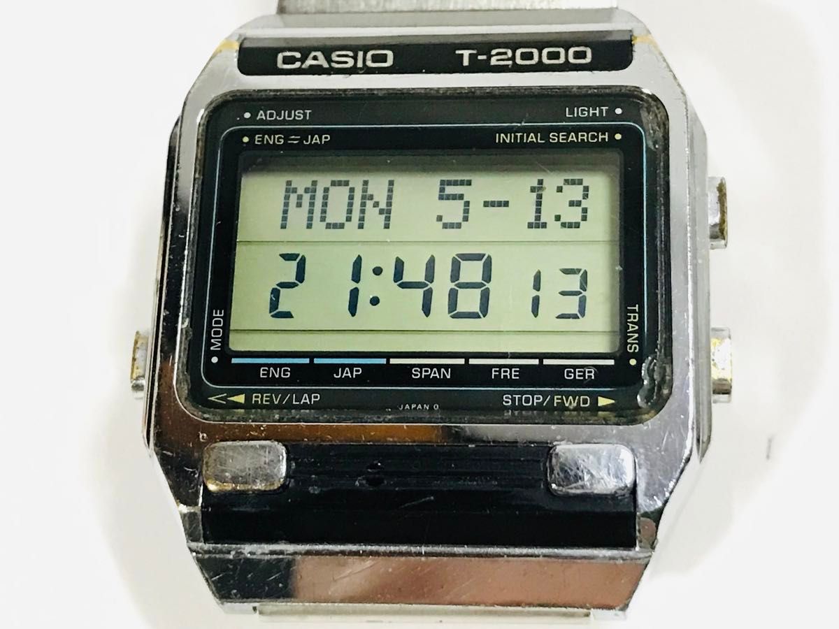 希少品 CASIO T-2000 カシオ デジタルウォッチ 腕時計 稼働品