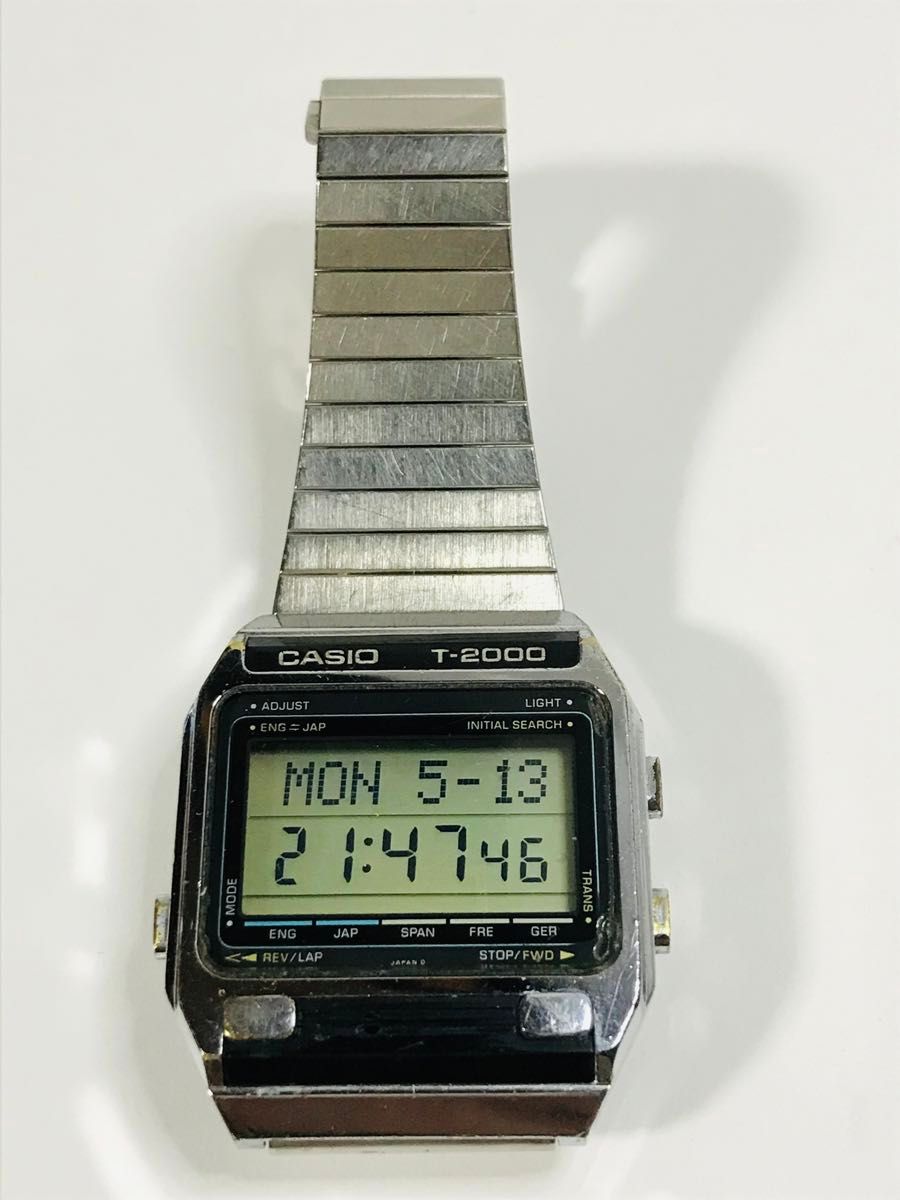 希少品 CASIO T-2000 カシオ デジタルウォッチ 腕時計 稼働品