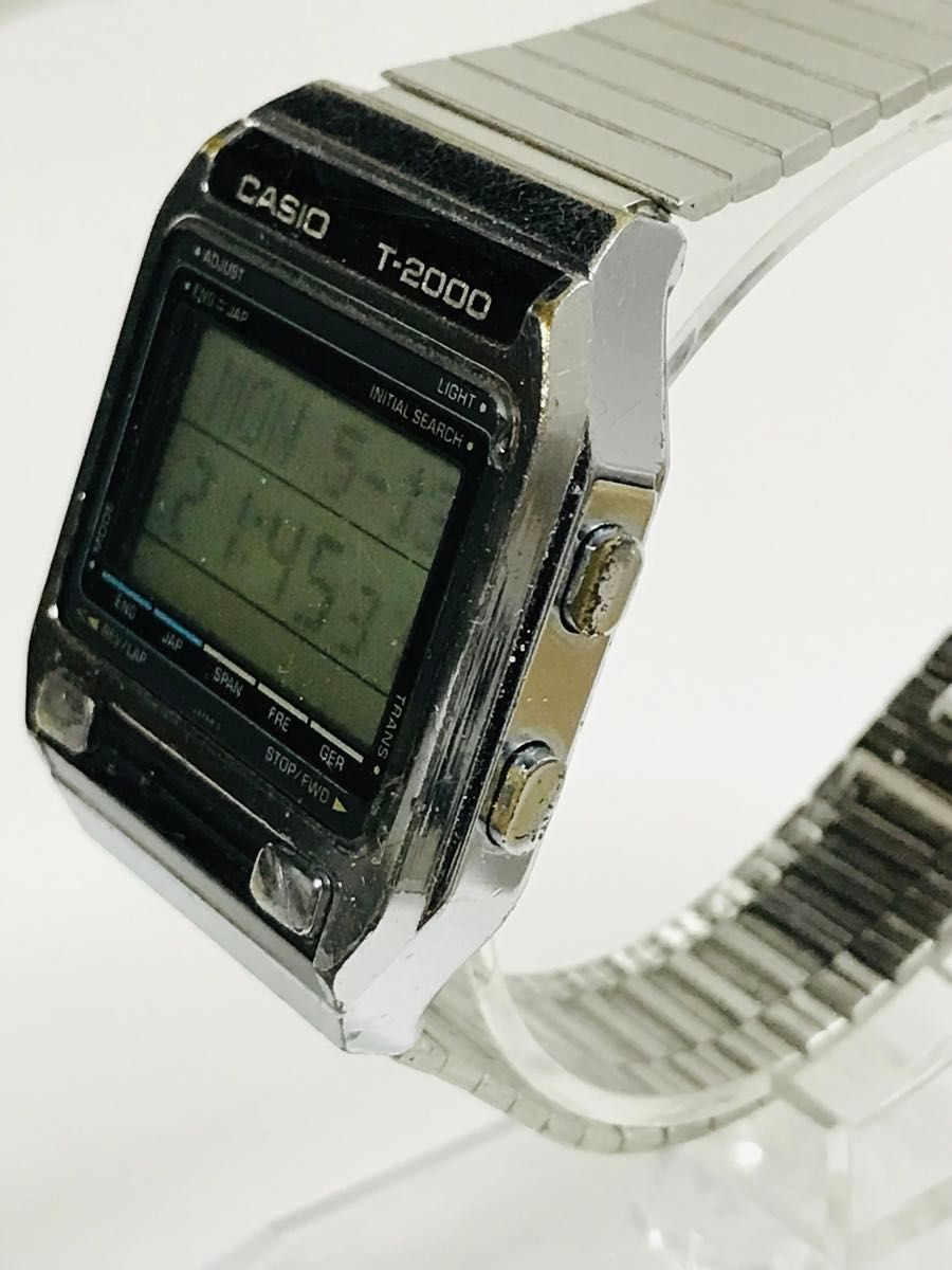 希少品 CASIO T-2000 カシオ デジタルウォッチ 腕時計 稼働品