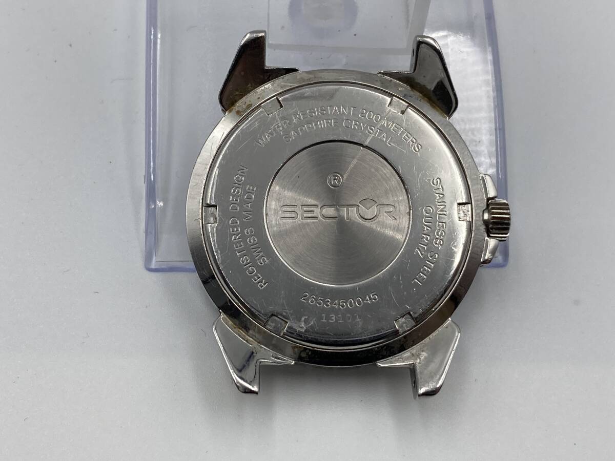 1円〜 動作品 SECTOR ／セクター SWISS MADE 200M 2653450045 クォーツ メンズ腕時計の画像2