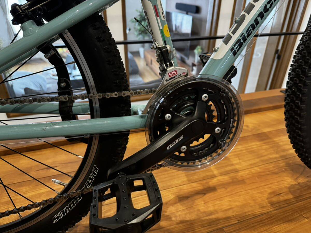 ビアンキ Bianchi マウンテンバイク ジュニア 24インチ 子供 自転車 室内保管 美品 整備済 イーグル24 札幌限定手渡のみの画像6