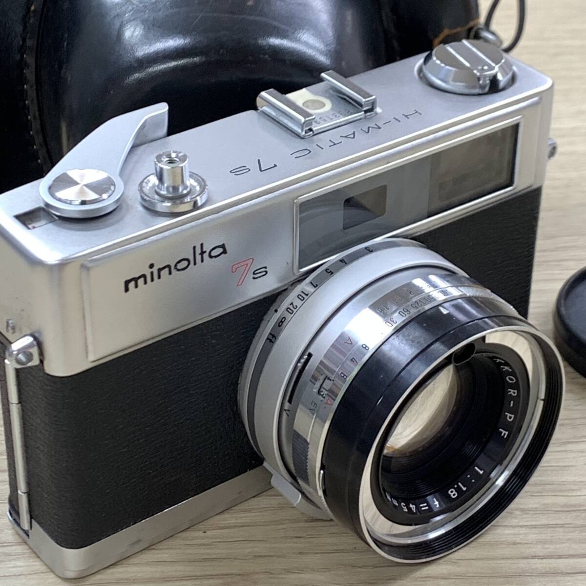 #10234 ミノルタ　カメラ　HI-MATIC 7s 1：1.8 f＝45㎜レンズ　minolta　フィルムカメラ　ハイマチック　レトロ　_画像7