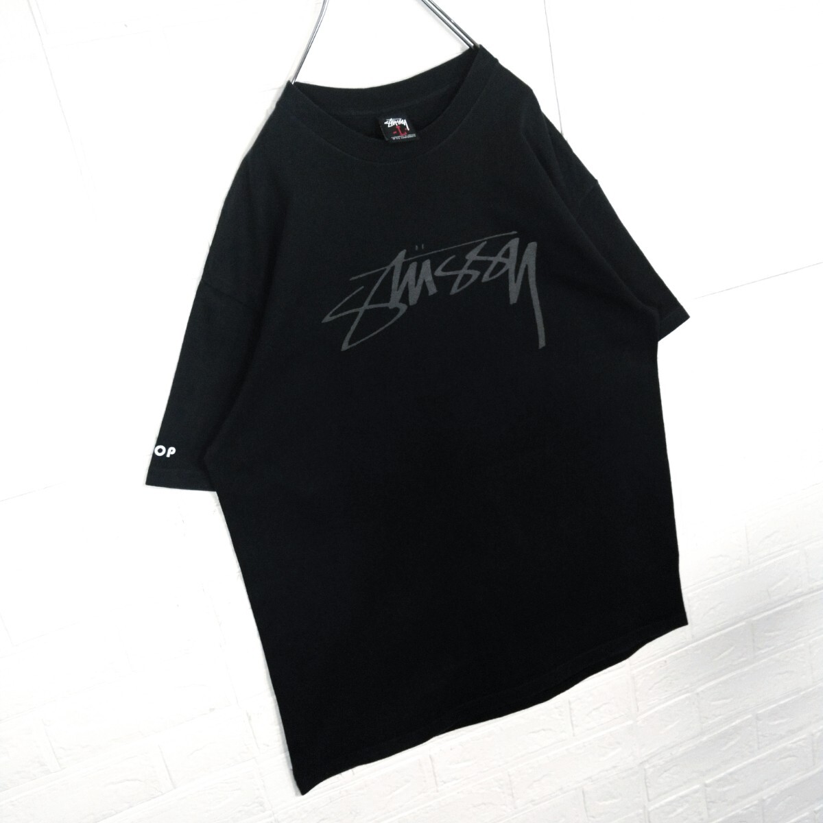 【STUSSY】00s' vintage スモークデザイン　リフレクターTシャツ_画像4