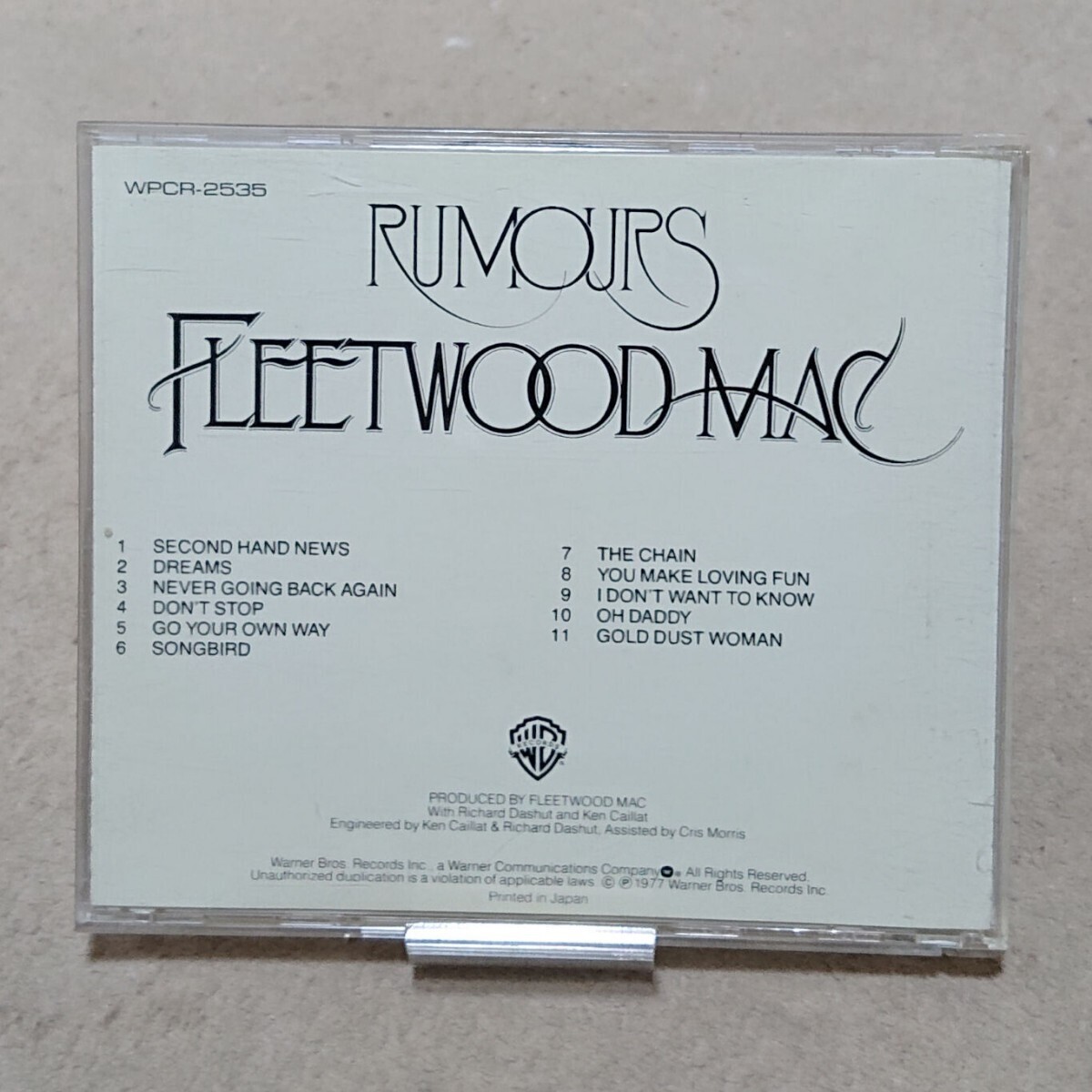 【CD】フリートウッド・マック/噂《国内盤》Fleetwood Mac/Rumoursの画像2