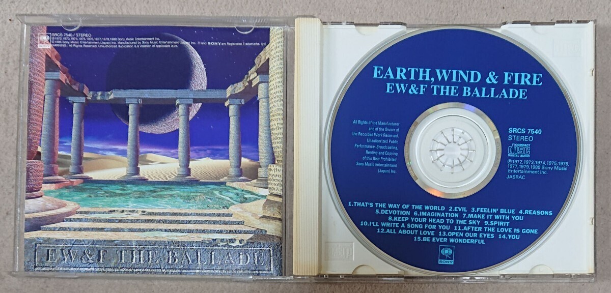 【CD】Earth Wind & Fire 2アルバム EW & F The Ballad(国内盤) & Dance Traxの画像3