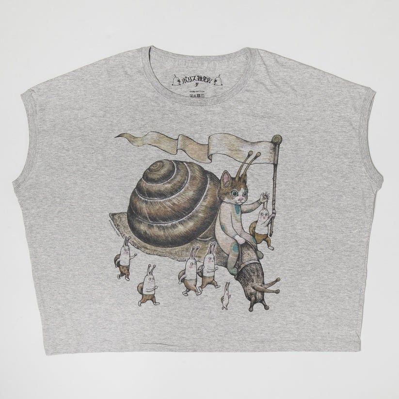 新品未開封 スリーブレスワイドTシャツ　March of the Snail Prince ヒグチユウコ ボリス雑貨店