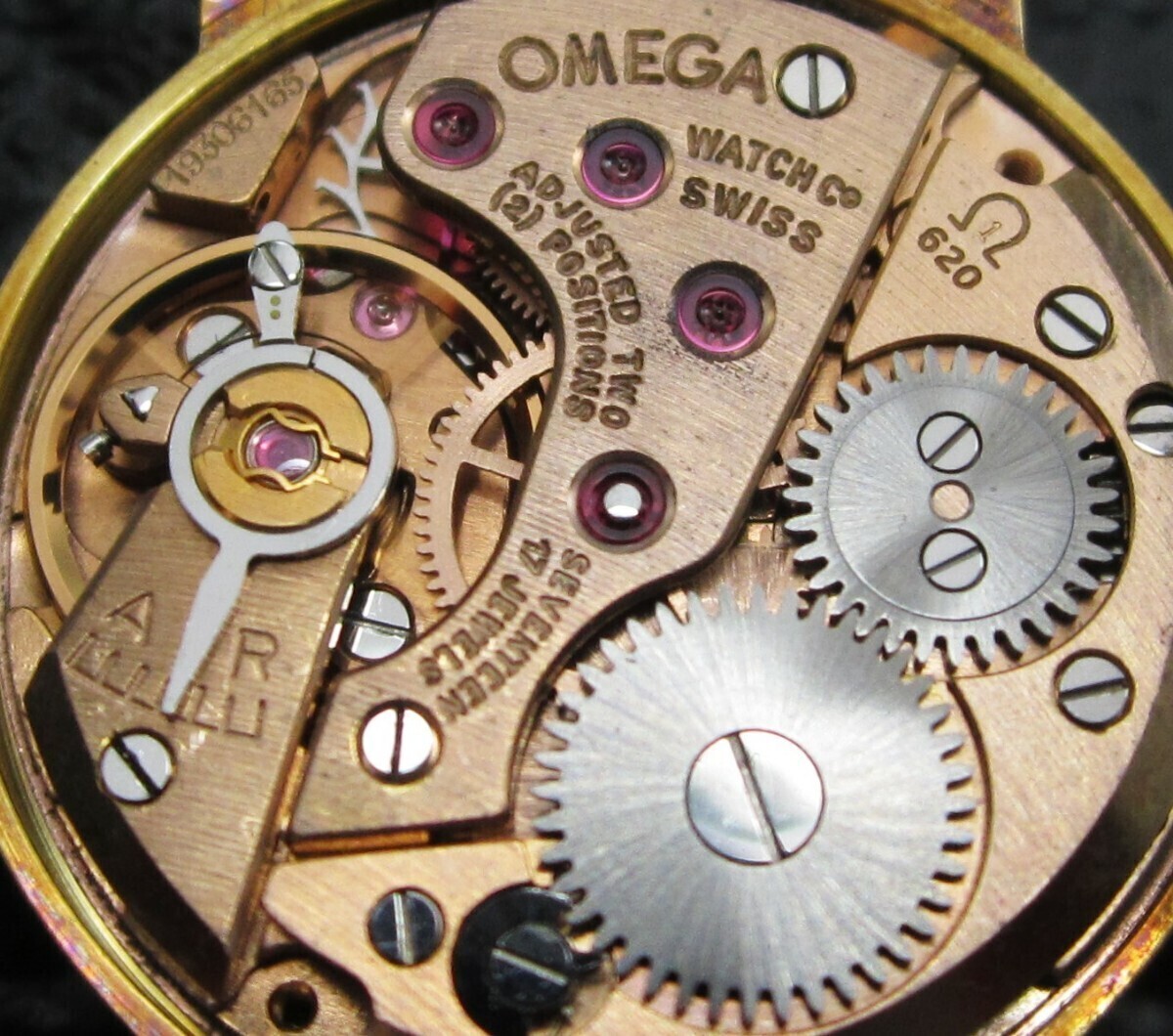 K18 金無垢 刻印あり オメガ OMEGA 手巻き 腕時計の画像9